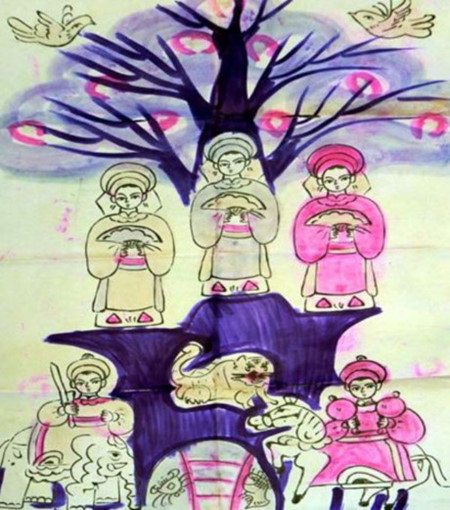 Les tableaux de culte des ethnies montagnardes du Nord